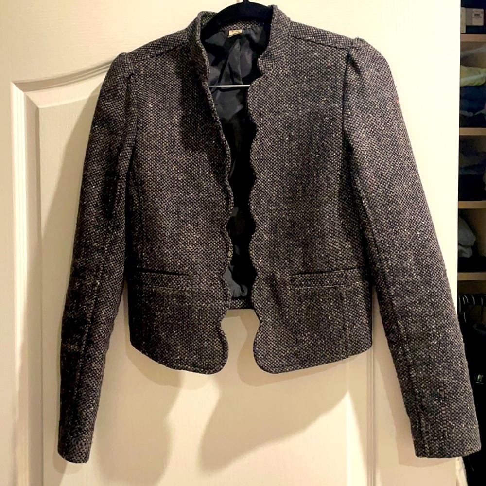 BP tweed scallop blazer